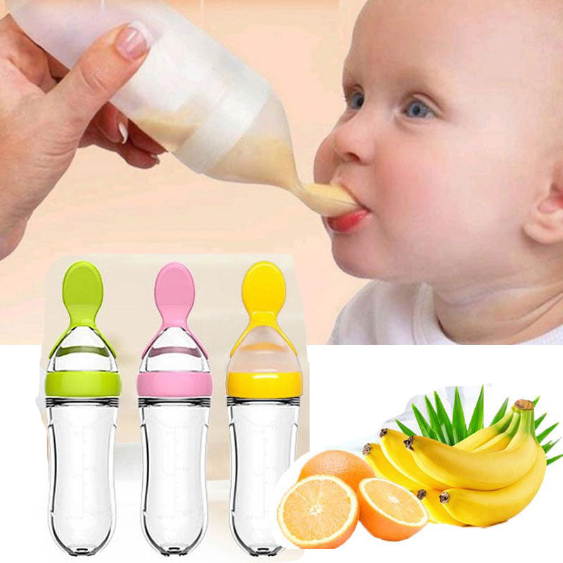 Löffelflasche | Babynahrung | Dosierung | Kummerfrei | Langlebig | Sicher | Vielseitig-Luzern Mode