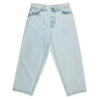 Herren Jeans | Loose Fit | Einfarbig | Urban | Streetwear | Skatelook-Himmelblau-S-Luzern Mode