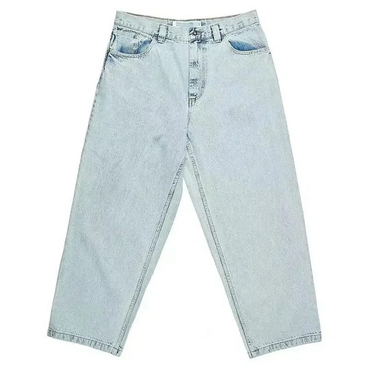 Herren Jeans | Loose Fit | Einfarbig | Urban | Streetwear | Skatelook-Himmelblau-S-Luzern Mode