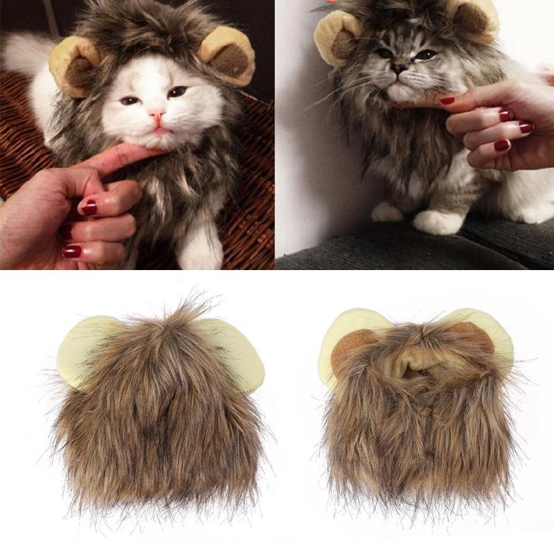 Katzen Löwenmähnen | Plüsch | Weich | Süß | Verkleiden | Lustig | Outfit-Luzern Mode
