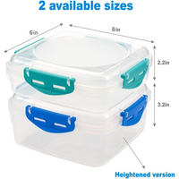 Lunchboxen | 4er-Pack | Luftdicht | Spülmaschinengeeignet | BPA-frei | Langlebig-Luzern Mode