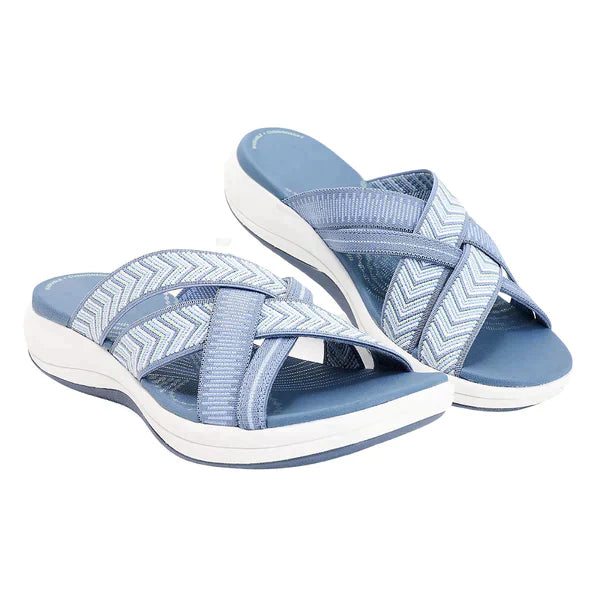 Luftige Damen Slipper mit schockdämpfendem Fußbett – Lina