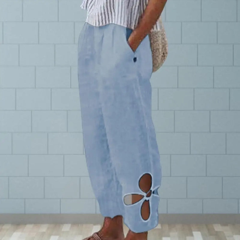 Luftige Damenhose mit lockerer Passform – Mireen