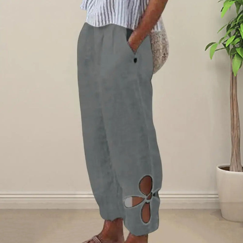 Luftige Damenhose mit lockerer Passform – Mireen