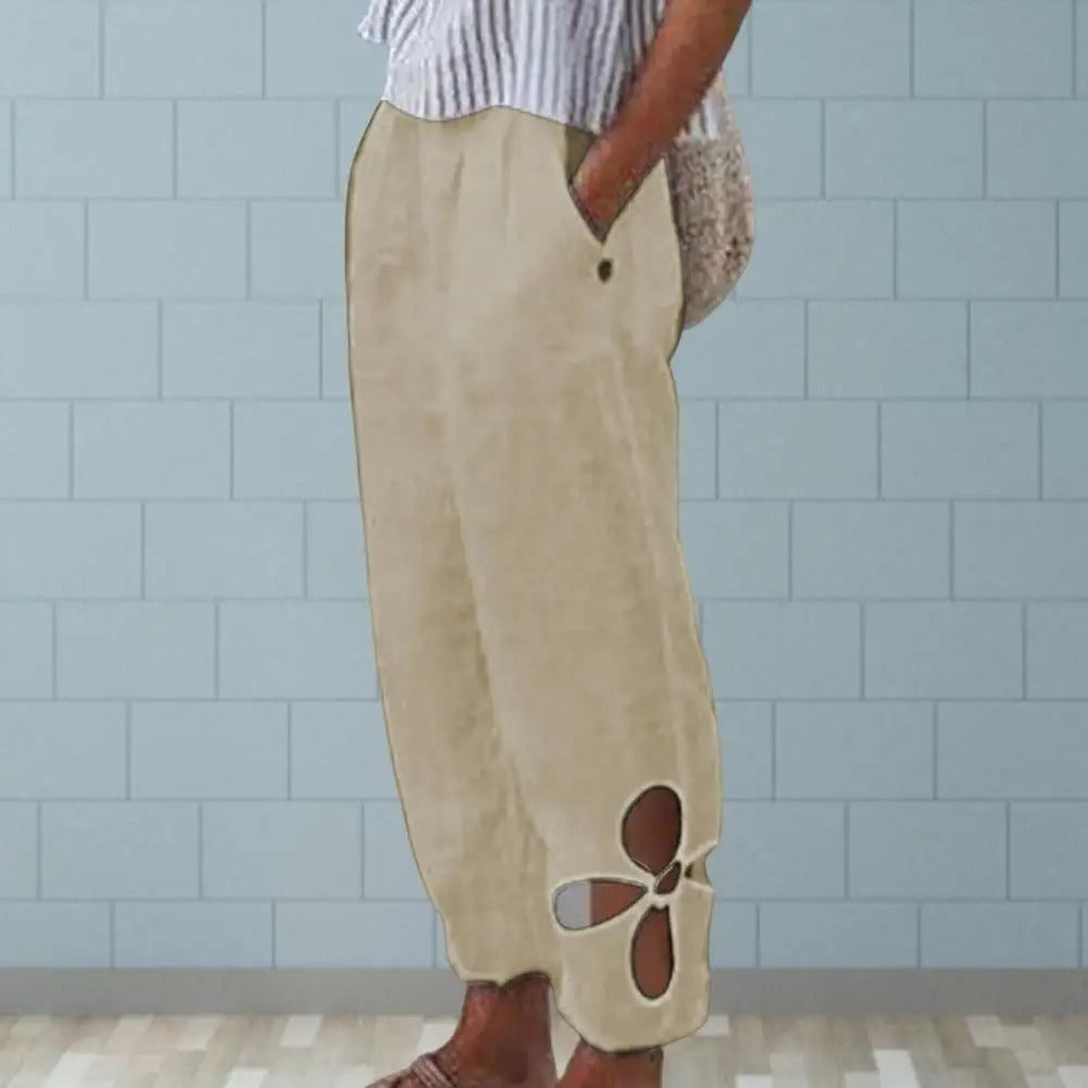 Luftige Damenhose mit lockerer Passform – Mireen