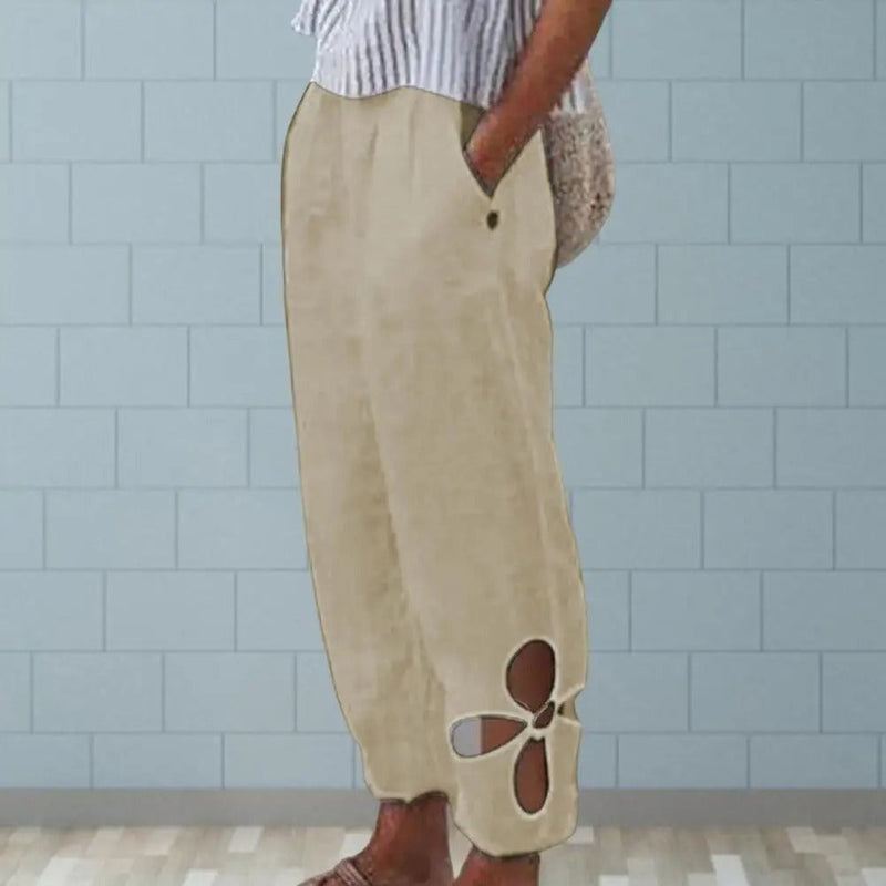 Luftige Damenhose mit lockerer Passform – Mireen
