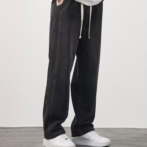 Herrenjeans | Gerade Passform | Baumwollmischung | Locker sitzend | Leicht | Atmungsaktiv-Luzern Mode