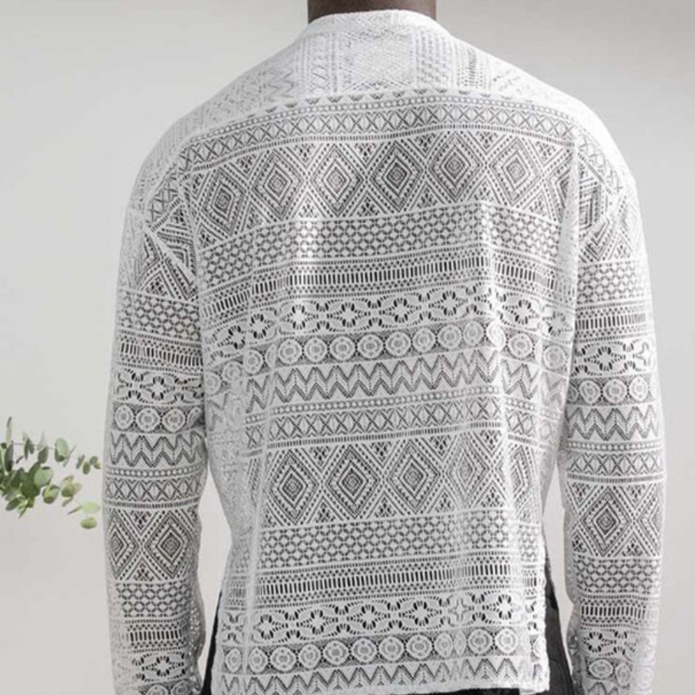 Herren Sommer Strand Outfit aus Spitze - Leicht und Atmungsaktiv-Luzern Mode