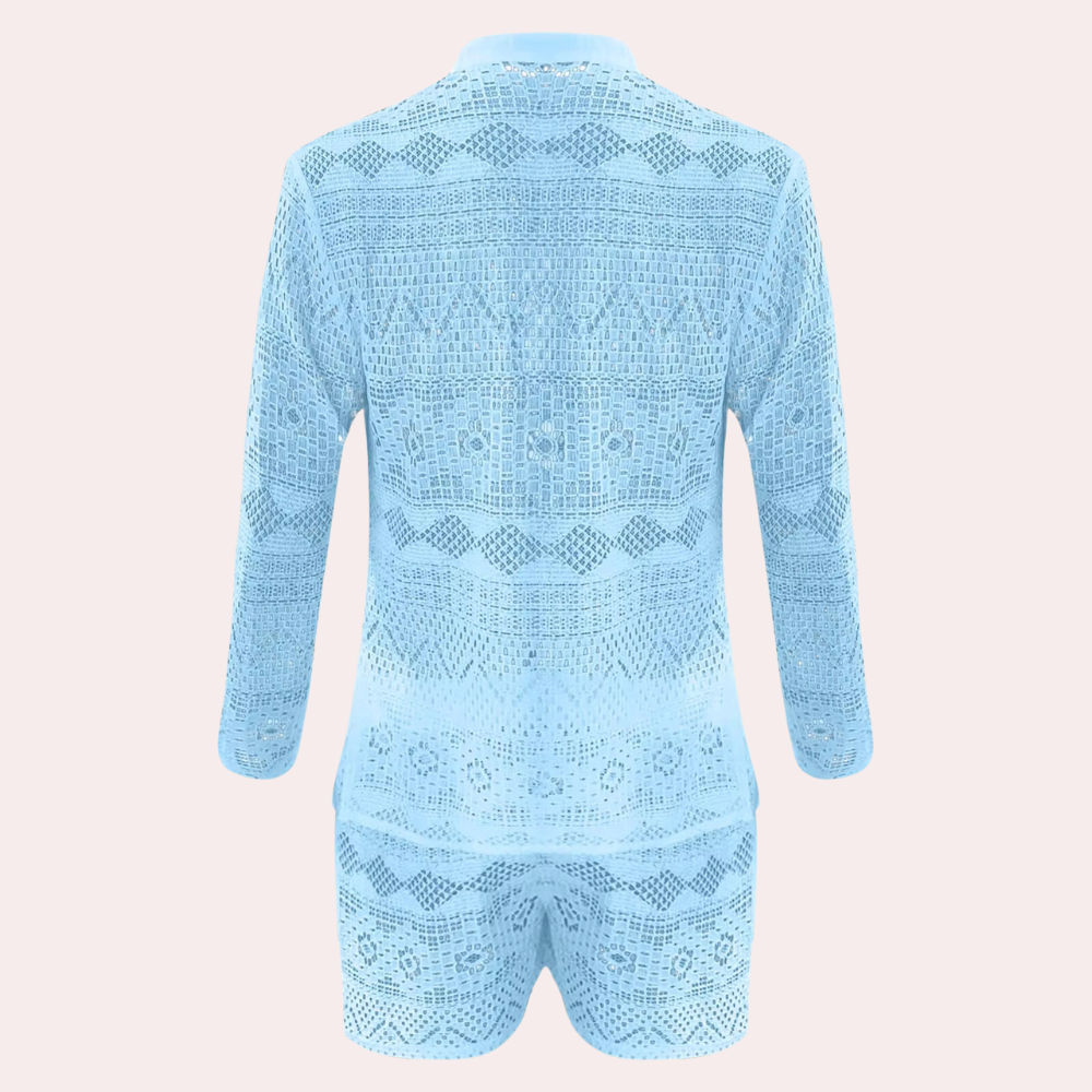 Herren Sommer Strand Outfit aus Spitze - Leicht und Atmungsaktiv-Luzern Mode