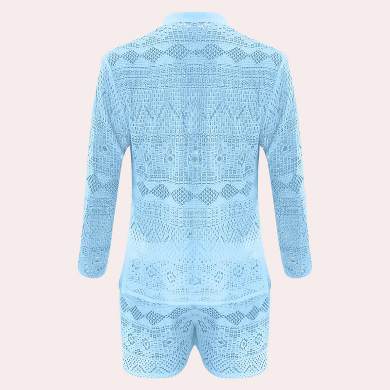 Herren Sommer Strand Outfit aus Spitze - Leicht und Atmungsaktiv-Luzern Mode