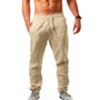 Herren Sommer Leinenhose - Bequeme Freizeithose kaufen-Beige-S-Luzern Mode