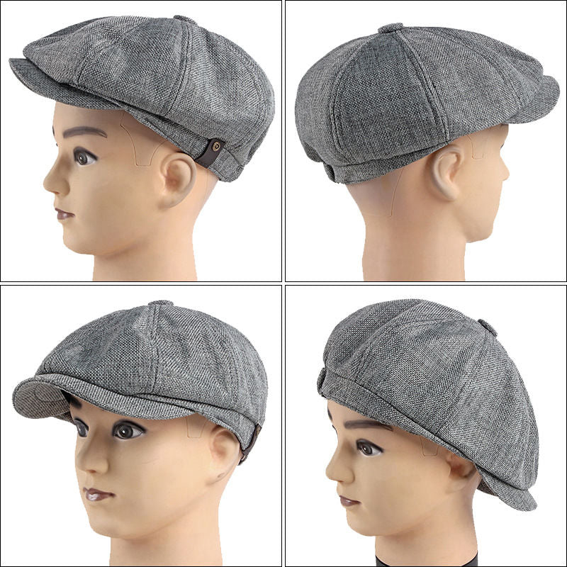 Sommerkappe Herren | Atmungsaktiv | Klassisch | Für Freizeit & Alltag | Retro Look-Luzern Mode