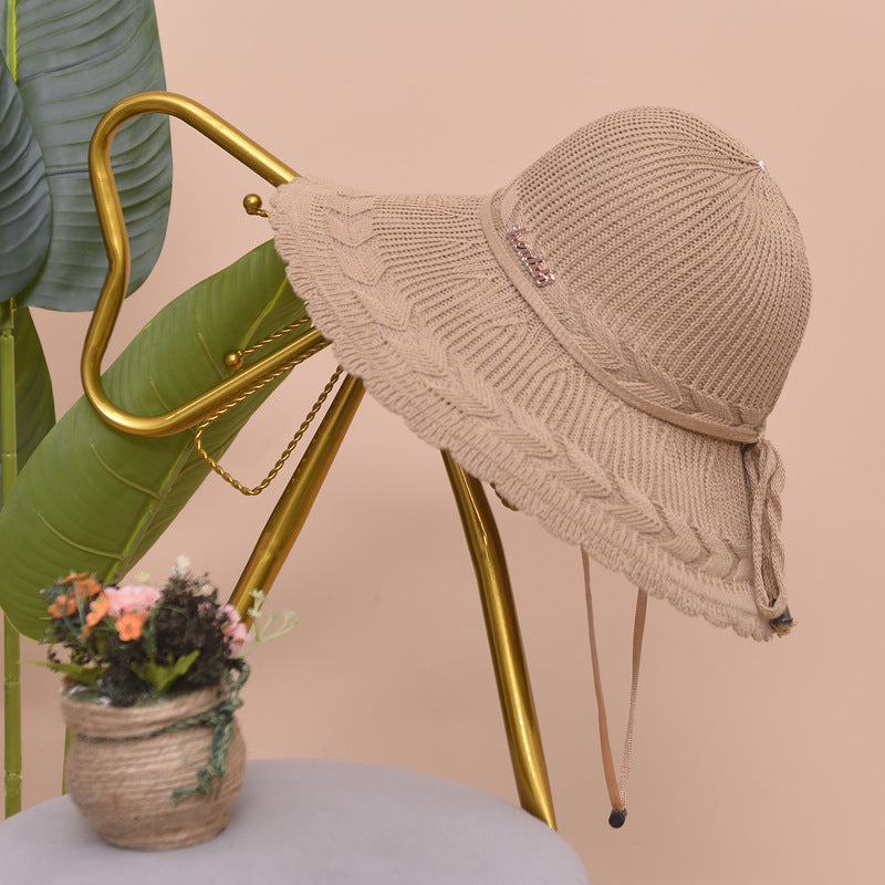 Strandhut Damen | Sommerhut Luftig | Sonnenschutz | Leicht & Atmungsaktiv-Khaki-Luzern Mode