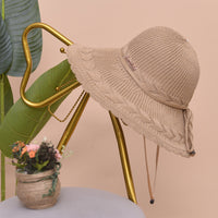 Strandhut Damen | Sommerhut Luftig | Sonnenschutz | Leicht & Atmungsaktiv-Khaki-Luzern Mode