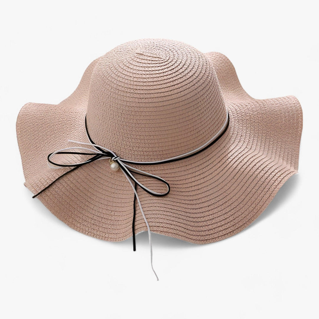 Sommerhut Damen UV-Schutz | Strandhut mit Schleife | Leicht & stilvoll für Urlaub-Rosa-56-58CM-Luzern Mode