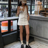 Sommer Outfit Damen Büro | Zweiteiler mit Hose | Leicht bequem kombinierbar-Luzern Mode