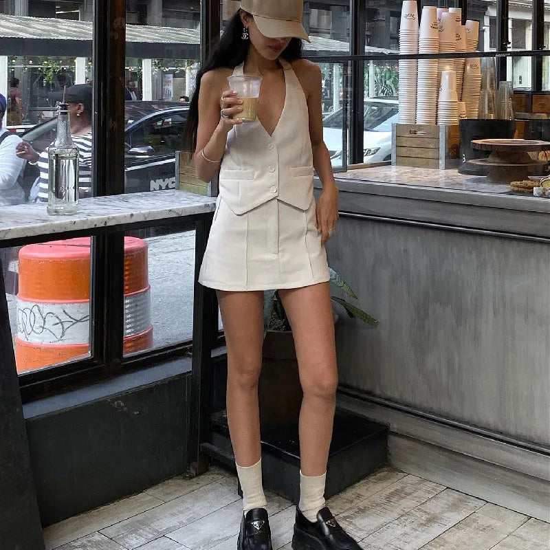 Sommer Outfit Damen Büro | Zweiteiler mit Hose | Leicht bequem kombinierbar-Luzern Mode
