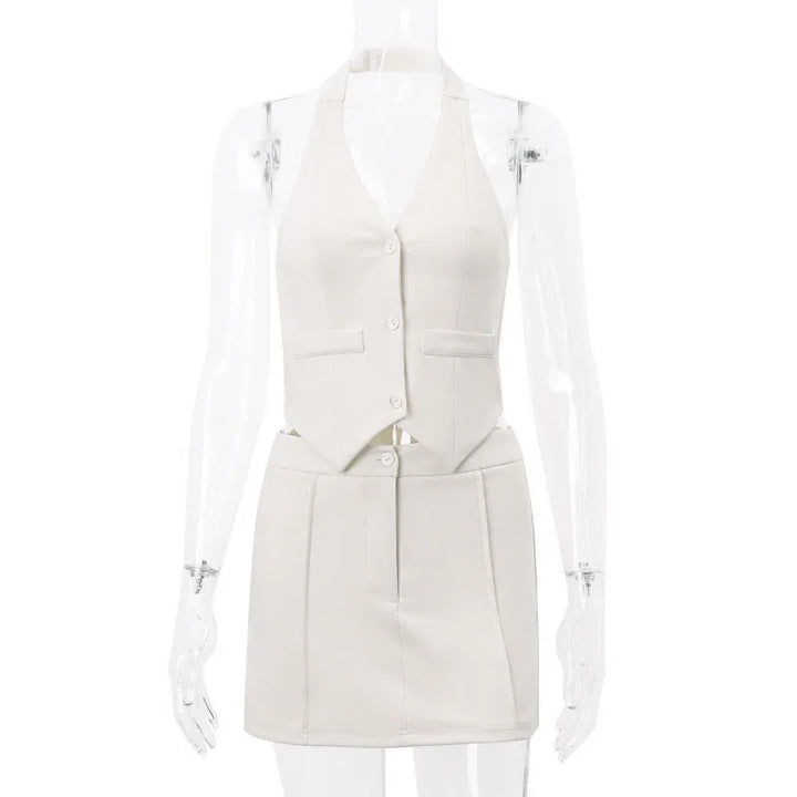 Sommer Outfit Damen Büro | Zweiteiler mit Hose | Leicht bequem kombinierbar-Luzern Mode