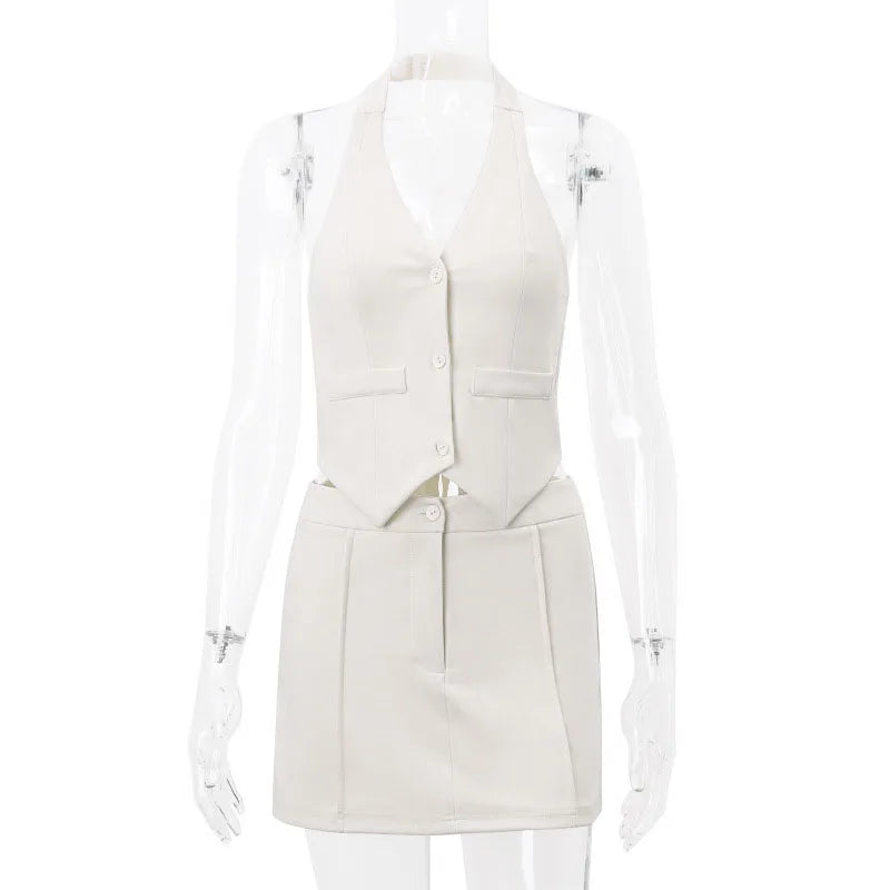 Sommer Outfit Damen Büro | Zweiteiler mit Hose | Leicht bequem kombinierbar-Luzern Mode