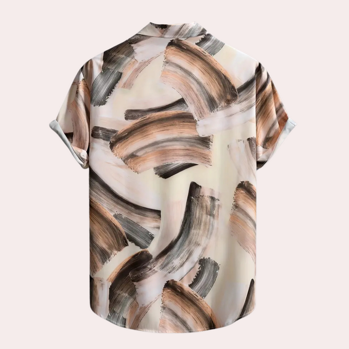 Abstrakte Tapete mit Pinselstrichen - Modernes Wanddesign-Luzern Mode