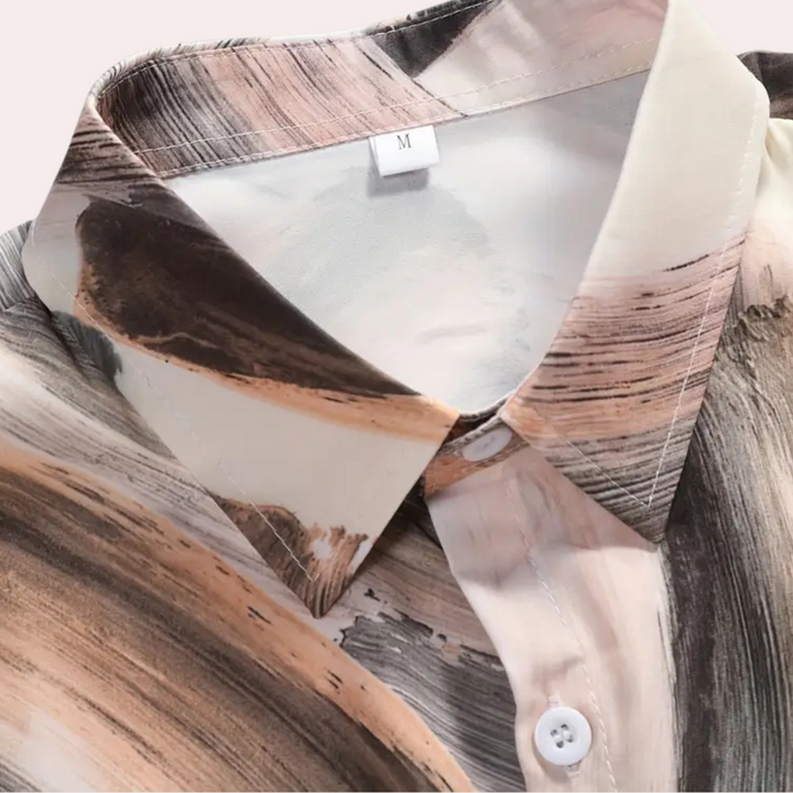 Abstrakte Tapete mit Pinselstrichen - Modernes Wanddesign-Luzern Mode