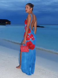 Maxikleid Damen Sommer | Luftig & lang | Fließend | Elegant | Für Alltag & Anlass-Luzern Mode