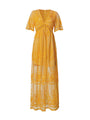 Maxikleid Damen Sommer | Viskose | V-Ausschnitt | Luftig | Figurschmeichelnd-Luzern Mode