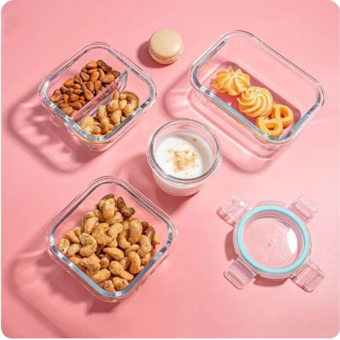 Lunchbox | Glas Langlebig Vielseitig Robust Wiederverwendbar Transparent-Luzern Mode