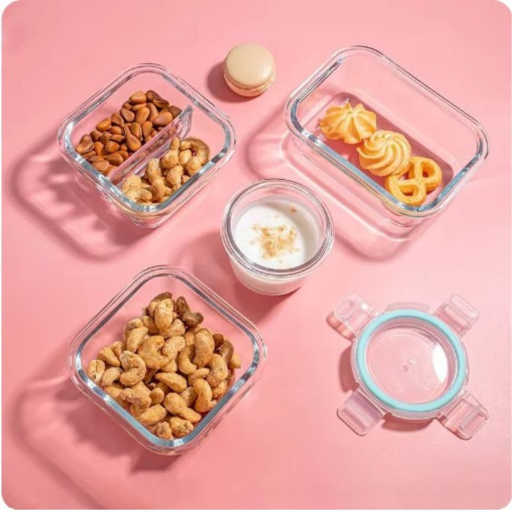 Lunchbox | Glas Langlebig Vielseitig Robust Wiederverwendbar Transparent-Luzern Mode