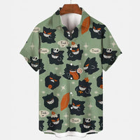 Pyjama Set Sommer | Gengar Snorlax Print | 1 kaufen 1 gratis | Unisex & bequem-04-M-Luzern Mode