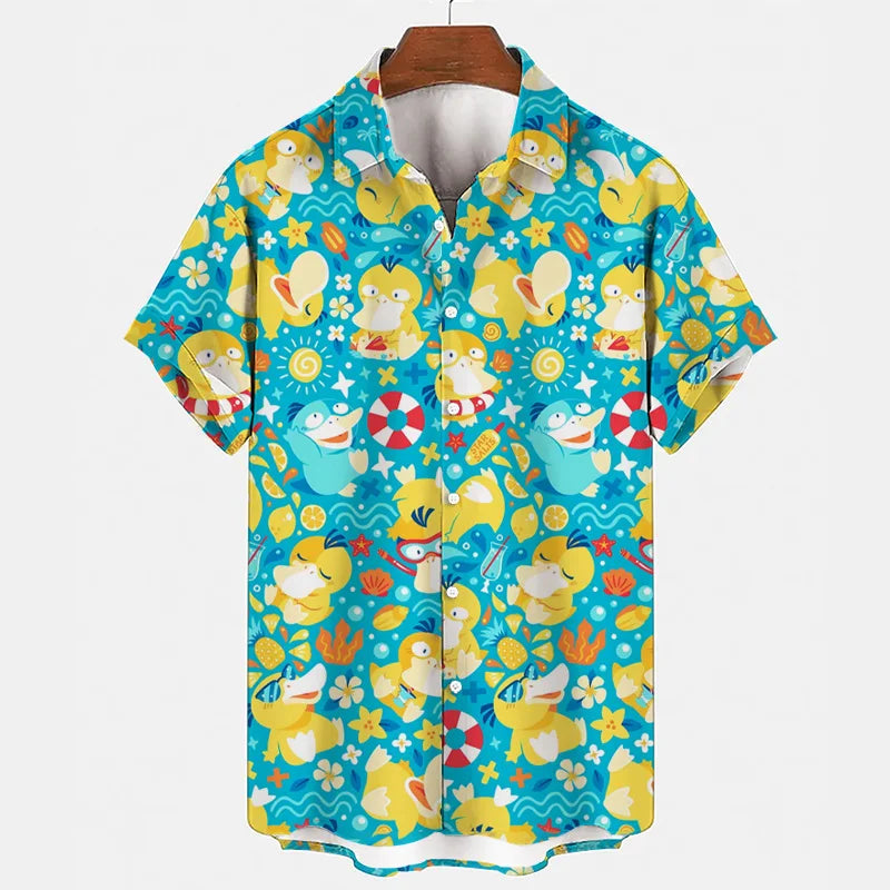 Pyjama Set Sommer | Gengar Snorlax Print | 1 kaufen 1 gratis | Unisex & bequem-06-M-Luzern Mode