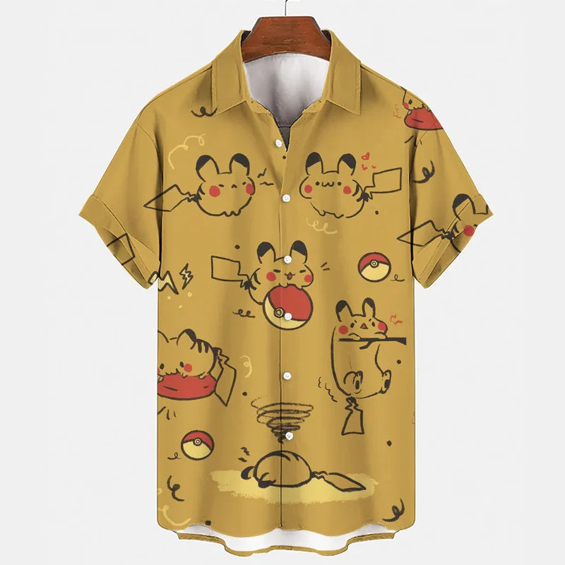 Pyjama Set Sommer | Gengar Snorlax Print | 1 kaufen 1 gratis | Unisex & bequem-08-M-Luzern Mode