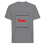 100 % Baumwolle | witziger Print | Unisex Passform | bequem | vorgewaschen | XS–5XL-Dunkelgrau-XS-Luzern Mode