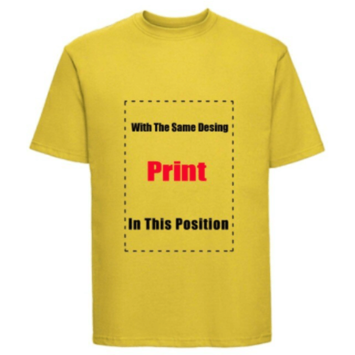 100 % Baumwolle | witziger Print | Unisex Passform | bequem | vorgewaschen | XS–5XL-Gelb-XS-Luzern Mode