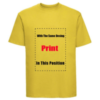 100 % Baumwolle | witziger Print | Unisex Passform | bequem | vorgewaschen | XS–5XL-Gelb-XS-Luzern Mode