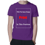 100 % Baumwolle | witziger Print | Unisex Passform | bequem | vorgewaschen | XS–5XL-Lila-XS-Luzern Mode