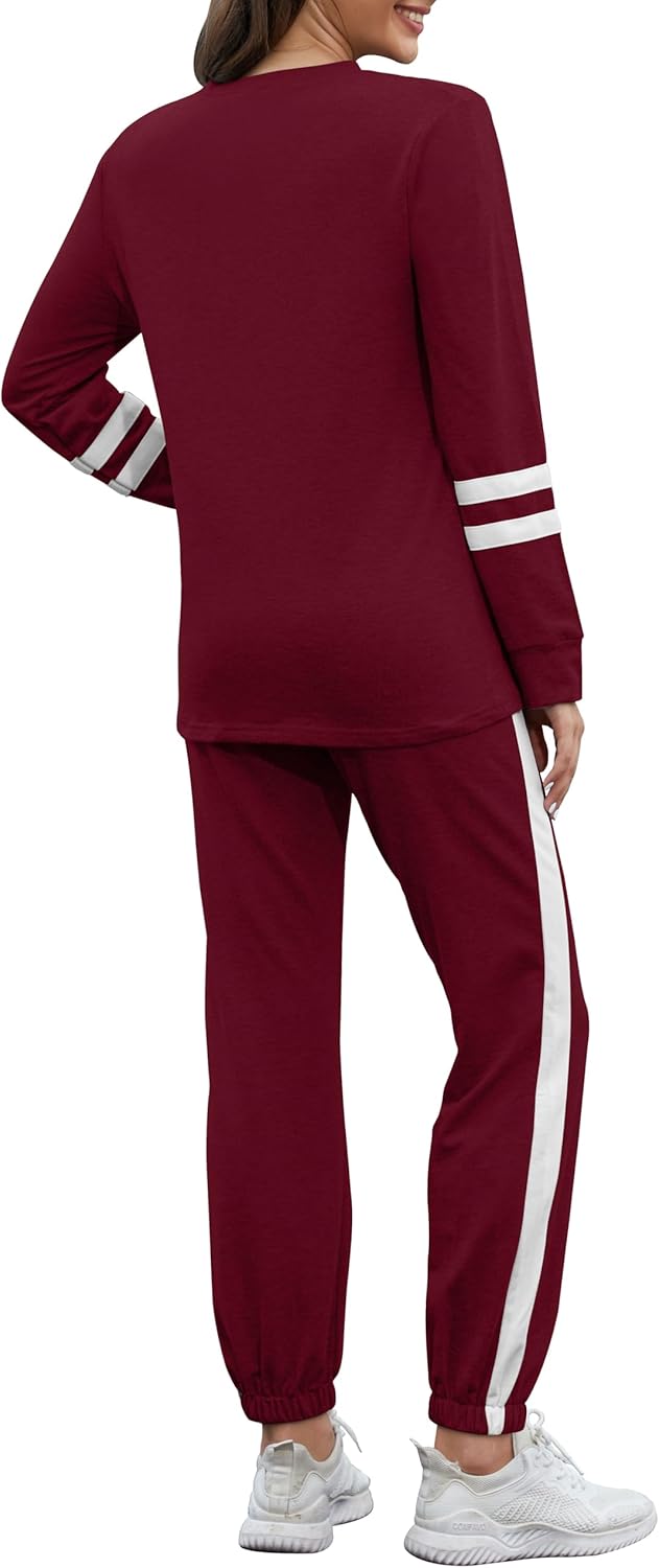 Unisex Jogginganzug mit Streifenmuster und Kordelzug-Luzern Mode