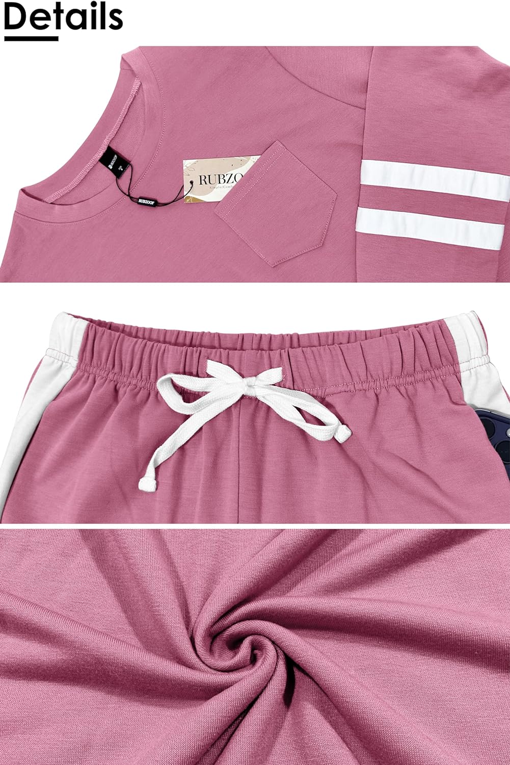 Unisex Jogginganzug mit Streifenmuster und Kordelzug-Luzern Mode