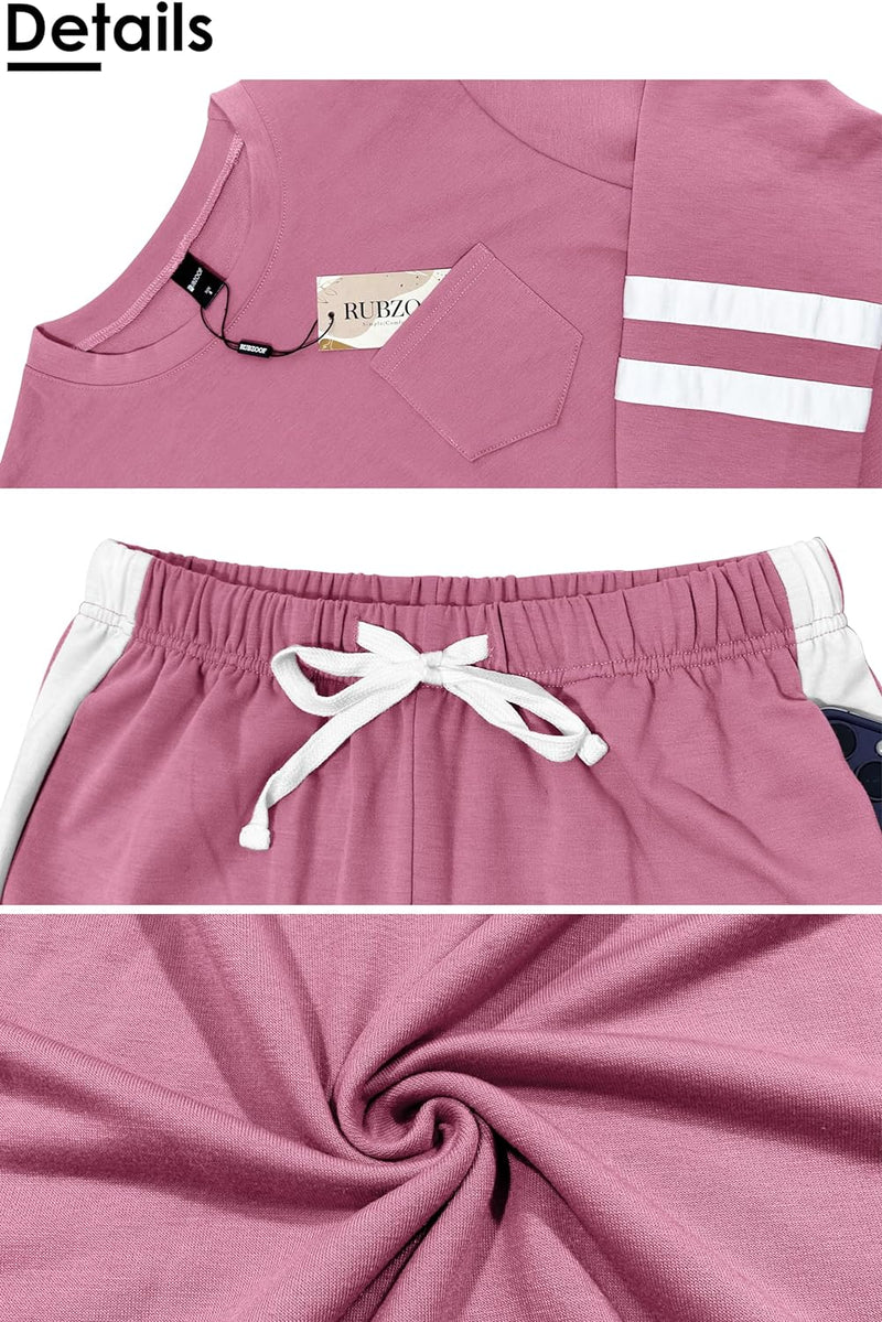 Unisex Jogginganzug mit Streifenmuster und Kordelzug-Luzern Mode