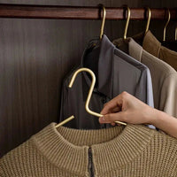 Kleiderbügel | Set von 5 | Metall | Mattfarbe | Anti-Rutsch | Luxus-Luzern Mode
