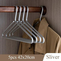 Kleiderbügel | Set von 5 | Metall | Mattfarbe | Anti-Rutsch | Luxus-Luzern Mode