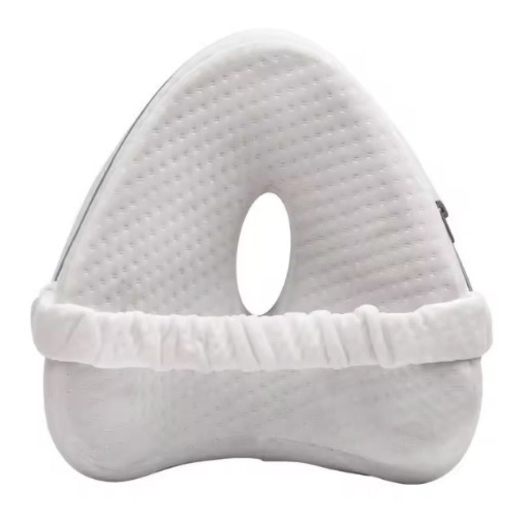 Beinkissen | Luxus Ergonomisch Memory-Schaum Langlebig Komfortabel Uni-Weiß-Luzern Mode
