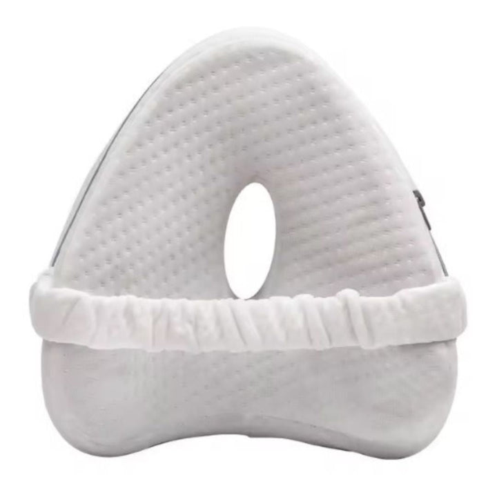 Beinkissen | Luxus Ergonomisch Memory-Schaum Langlebig Komfortabel Uni-Weiß-Luzern Mode