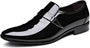 Herren Lackleder Business Schnürschuhe für Hochzeiten-Schwarz-40-Luzern Mode