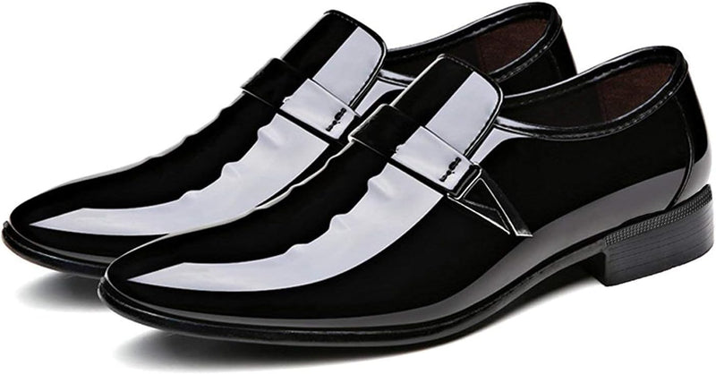 Herren Lackleder Business Schnürschuhe für Hochzeiten-Luzern Mode