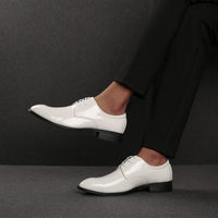 Herren Lackleder Business Schnürschuhe für Hochzeiten-Luzern Mode