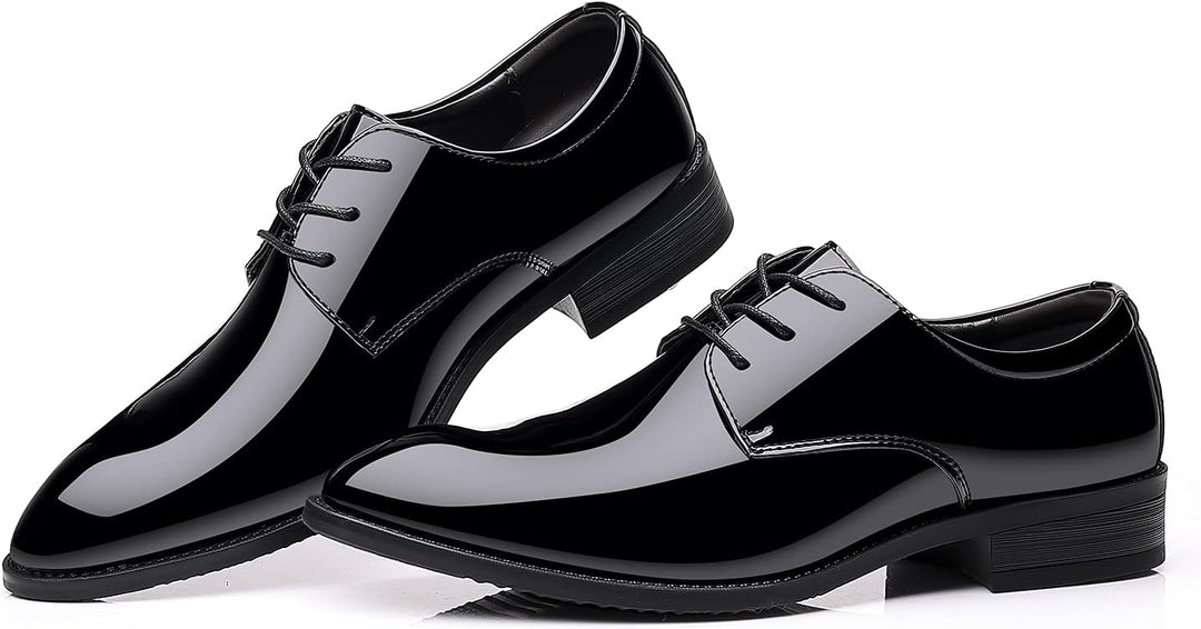 Herren Lackleder Business Schnürschuhe für Hochzeiten-Luzern Mode