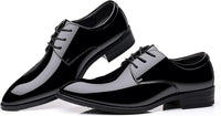Herren Lackleder Business Schnürschuhe für Hochzeiten-Luzern Mode