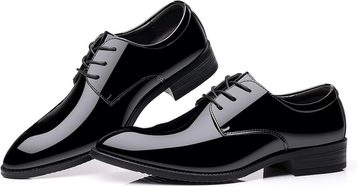 Herren Lackleder Business Schnürschuhe für Hochzeiten-Luzern Mode