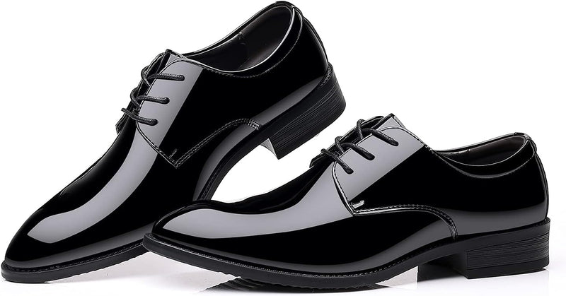 Herren Lackleder Business Schnürschuhe für Hochzeiten-Luzern Mode